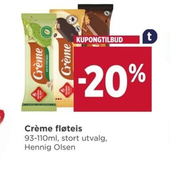 Meny Crème fløteis tilbud
