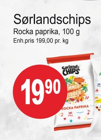Joker Sørlandschips tilbud