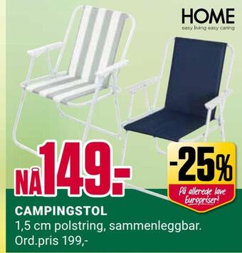 Europris Campingstol tilbud