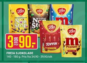 Europris Freia sjokolade tilbud