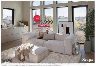 Møbelringen Berlin modulsofa tilbud