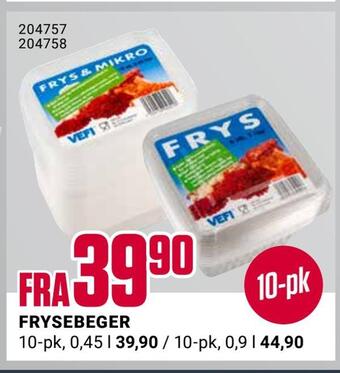 Europris Frysebeger tilbud
