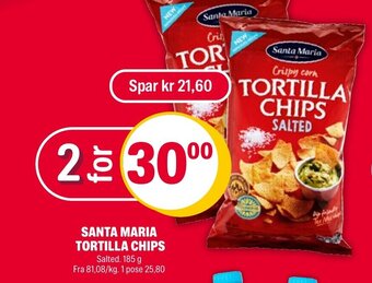 Coop Extra SANTA MARIA TORTILLA CHIPS tilbud