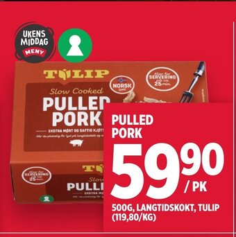 Meny PULLED PORK tilbud