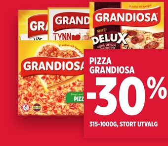 Meny PIZZA GRANDIOSA tilbud