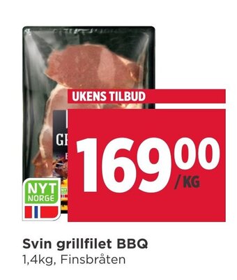 Meny Svin grillfilet BBQ tilbud