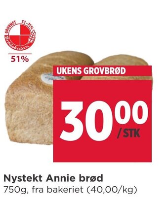 Meny Nystekt Annie brød tilbud