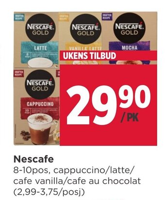 Meny Nescafe tilbud