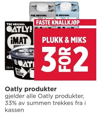 Meny Oatly produkter tilbud