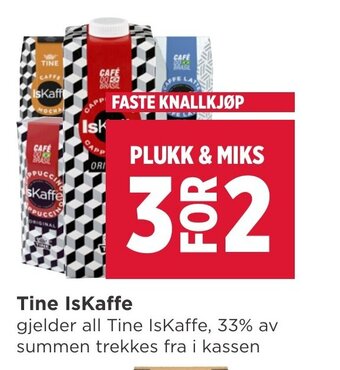 Meny Tine IsKaffe tilbud