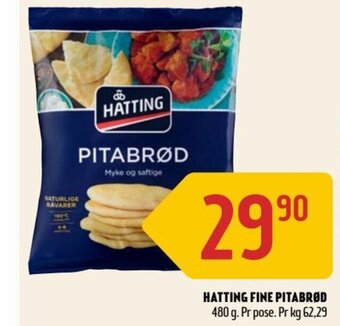 Coop Prix HATTING FINE PITABRØD tilbud