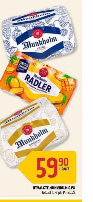 Coop Prix UTVALGTE MUNKHOLM 6 PK tilbud