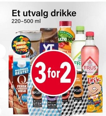 Nærbutikken Et utvalg drikke tilbud