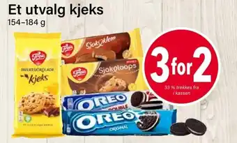 Nærbutikken Et utvalg kjeks tilbud