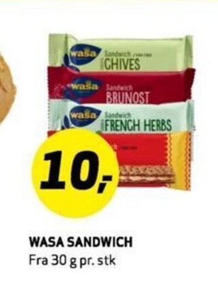 Bunnpris WASA SANDWICH tilbud