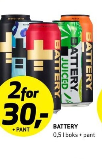Bunnpris BATTERY tilbud
