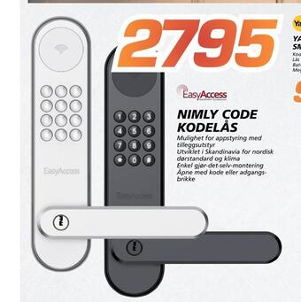 Coop Byggmix Nimly code kodelås tilbud