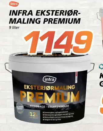 Coop Byggmix Infra eksteriør maling premium tilbud