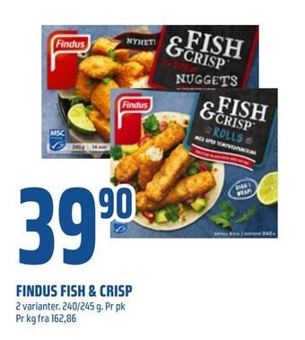 Coop Obs Findus fish & crisp tilbud