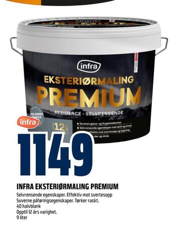 Obs Bygg Infra eksteriørmaling premium tilbud
