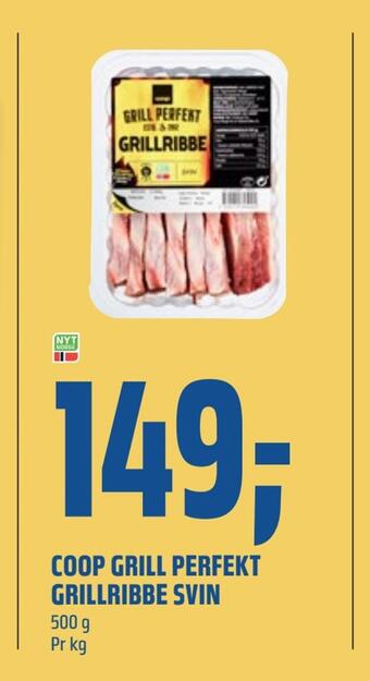 Coop Obs Coop grill perfekt grillribbe svin tilbud