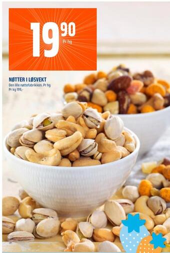 Coop Obs Nøtter i løsvekt tilbud