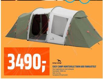 Coop Obs Easy camp huntsville twin 600 familietelt tilbud