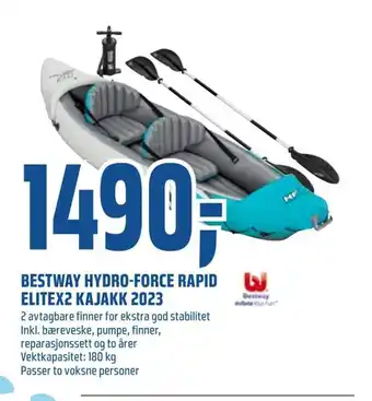 Coop Obs Bestway hydro-force rapid elitex2 kajakk 2023 tilbud