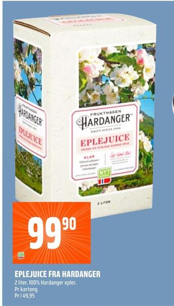 Coop Obs Eplejuice fra hardanger tilbud