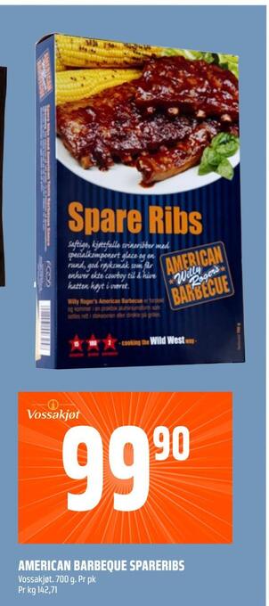 Coop Obs American barbeque spareribs tilbud