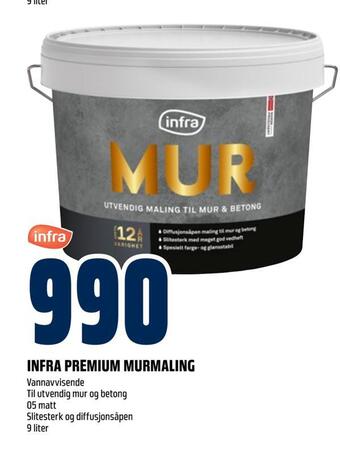 Obs Bygg Infra premium murmaling tilbud