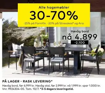Skeidar Høvåg bord tilbud