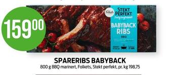 Kiwi Spareribs babyback tilbud