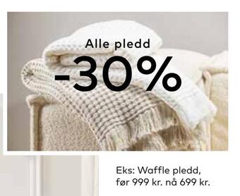 Skeidar Waffle pledd tilbud