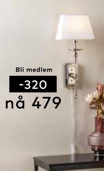 Skeidar Dina bordlampe tilbud