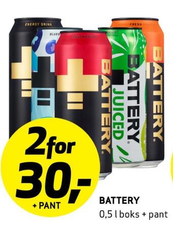 Bunnpris Battery tilbud