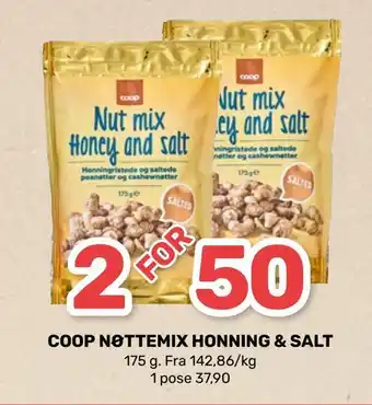 Matkroken Coop nøttemix honning & salt tilbud