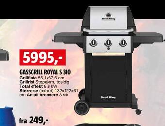 Bauhaus Gassgrill royal s 310 tilbud