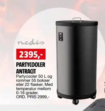 Bauhaus Partycooler antracit tilbud