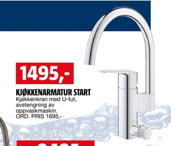 Bauhaus Kjøkkenarmatur start tilbud