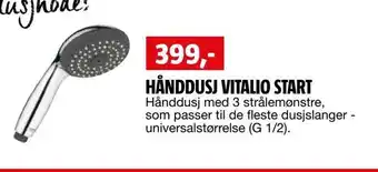 Bauhaus Hånddusj vitalio start tilbud