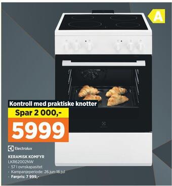 POWER Keramisk komfyr tilbud