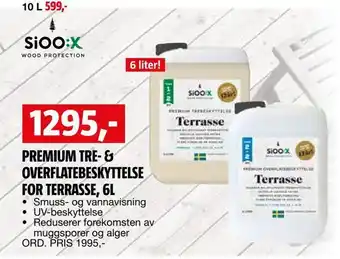 Bauhaus Premium tre- & overflatebeskyttelse for terrasse, 6l tilbud