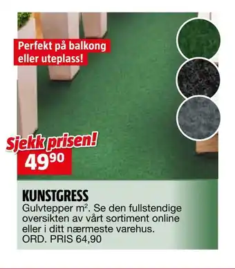 Bauhaus Kunstgress tilbud