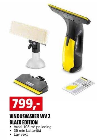 Bauhaus Vindusvasker wv 2 black edition tilbud