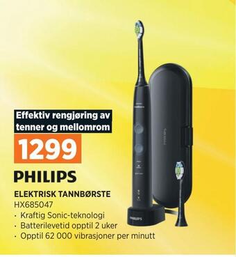 POWER Elektrisk tannbørste tilbud