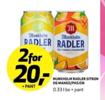 Bunnpris Radler øl tilbud