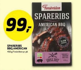 Bunnpris Finsbråten spareribs tilbud