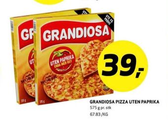 Bunnpris Grandiosa pizza tilbud