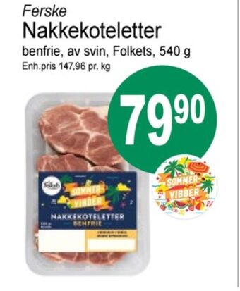 Joker Folkets nakkekoteletter tilbud